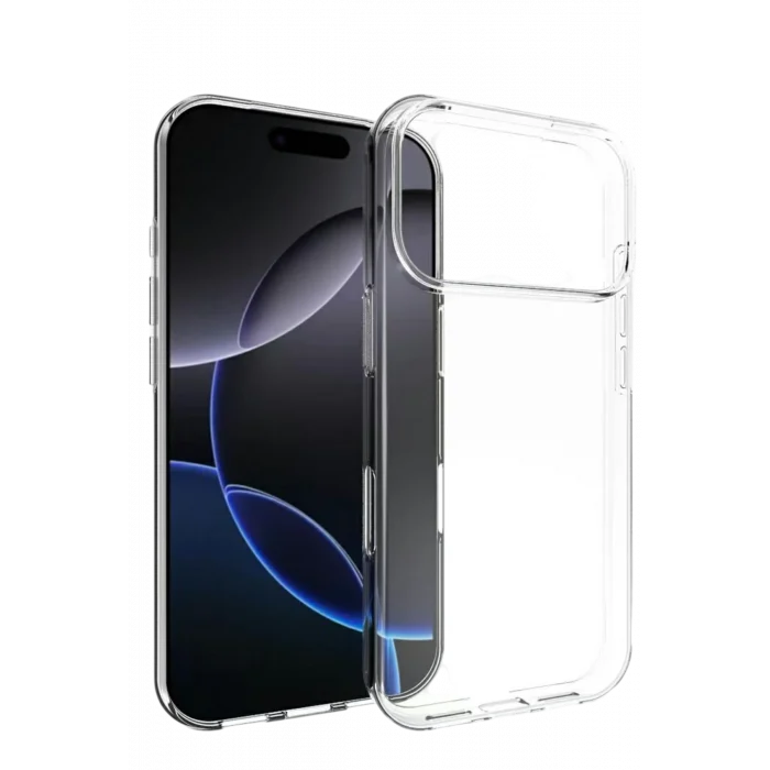 Mey İthalat®   iPhone 17 Pro Max Lüx Şeffaf Silikon - Şeffaf