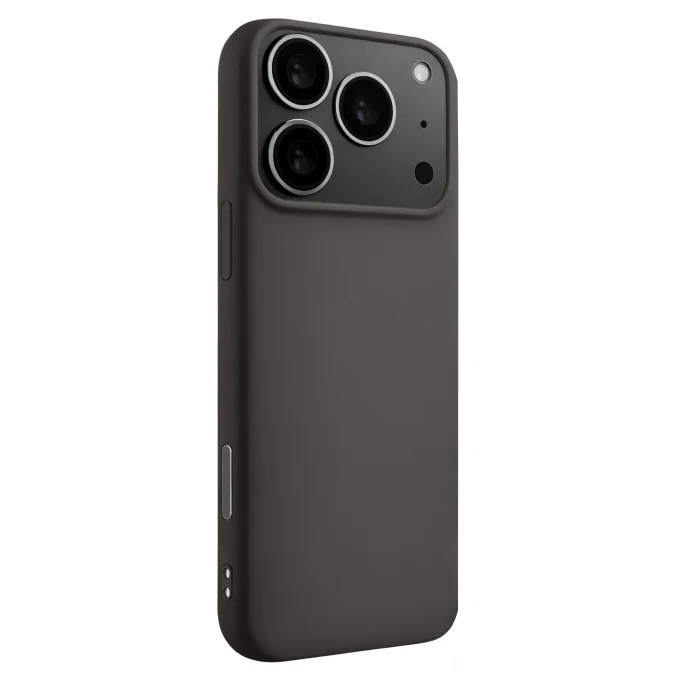 Mey İthalat®   iPhone 17 Pro Max Nano içi Kadife Silikon - Gri