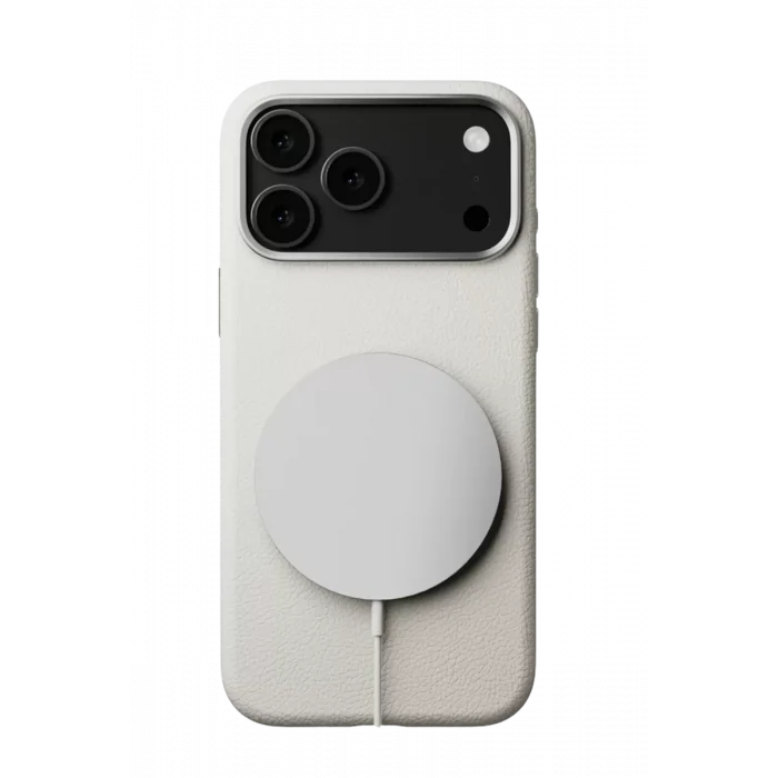 Mey İthalat®   iPhone 17 Pro Max Wonder Deri Magsafe Kapak - Beyaz