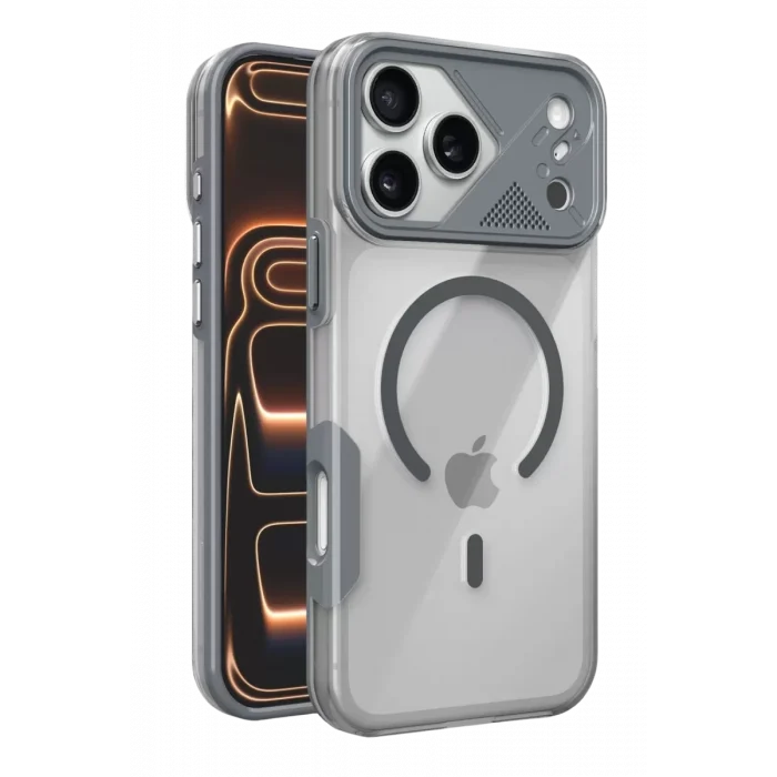 Mey İthalat®   iPhone 17 Pro Max Zinko Magsafe Kapak - Titan Gri