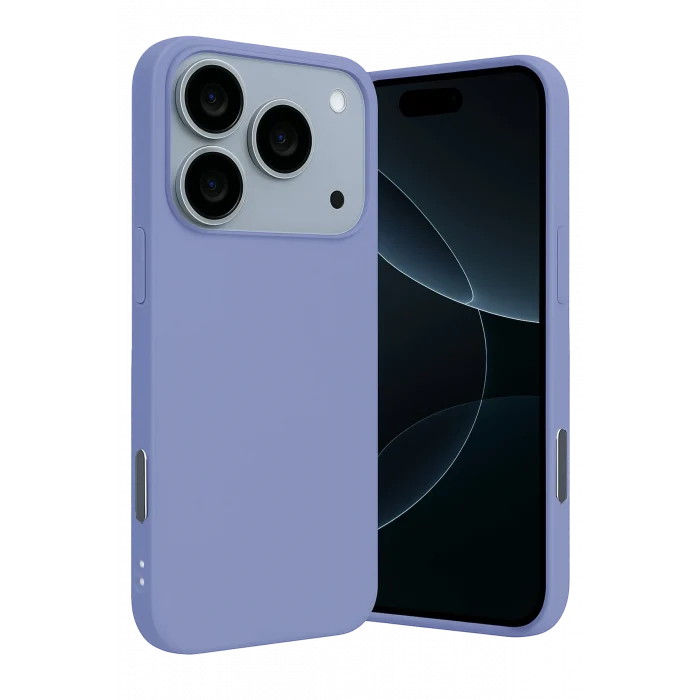 Mey İthalat®   iPhone 17 Pro Nano içi Kadife Silikon - Lila