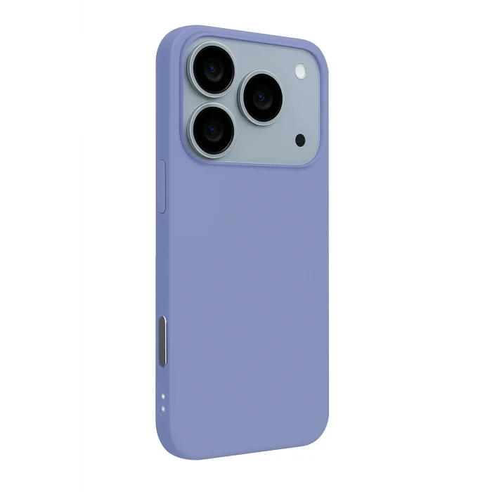 Mey İthalat®   iPhone 17 Pro Nano içi Kadife Silikon - Lila