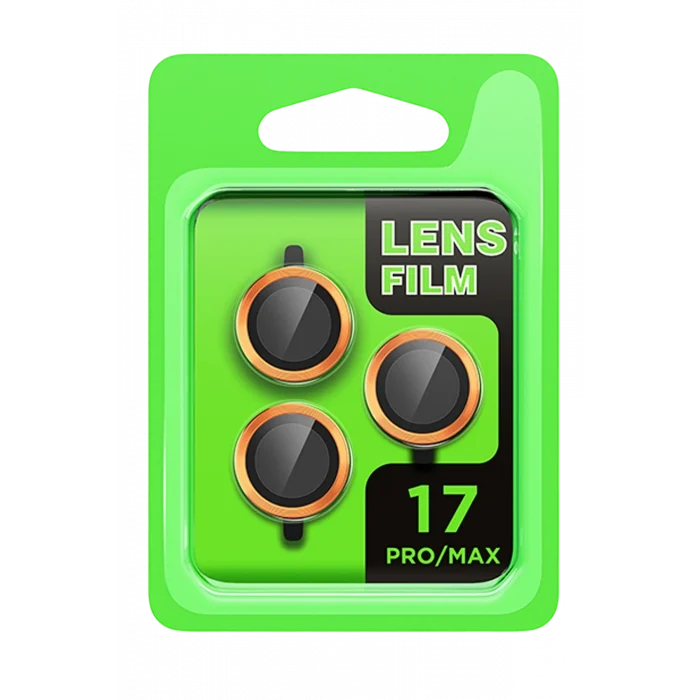 Mey İthalat®   iPhone 17 Pro Raze Metal Kamera Lens - Turuncu
