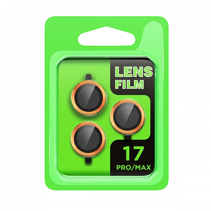 Mey İthalat®   iPhone 17 Pro Raze Metal Kamera Lens - Turuncu
