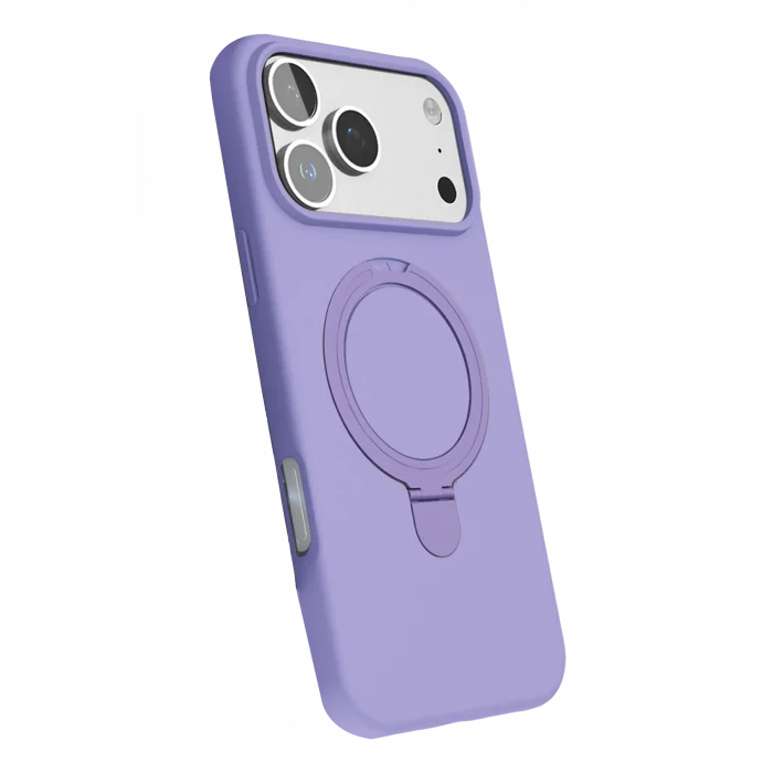 Mey İthalat®   iPhone 17 Pro Regal Magsafe Standlı Kapak - Lila