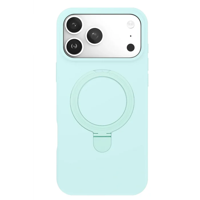 Mey İthalat®   iPhone 17 Pro Regal Magsafe Standlı Kapak - Su Yeşili