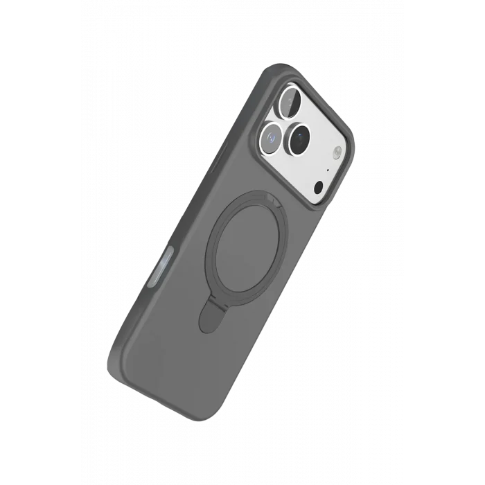 Mey İthalat®   iPhone 17 Pro Regal Magsafe Standlı Kapak - Titan Gri