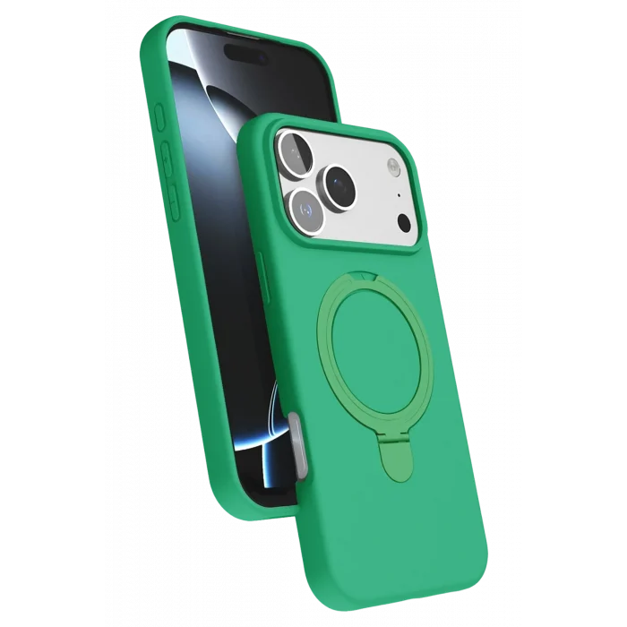 Mey İthalat®   iPhone 17 Pro Regal Magsafe Standlı Kapak - Yeşil