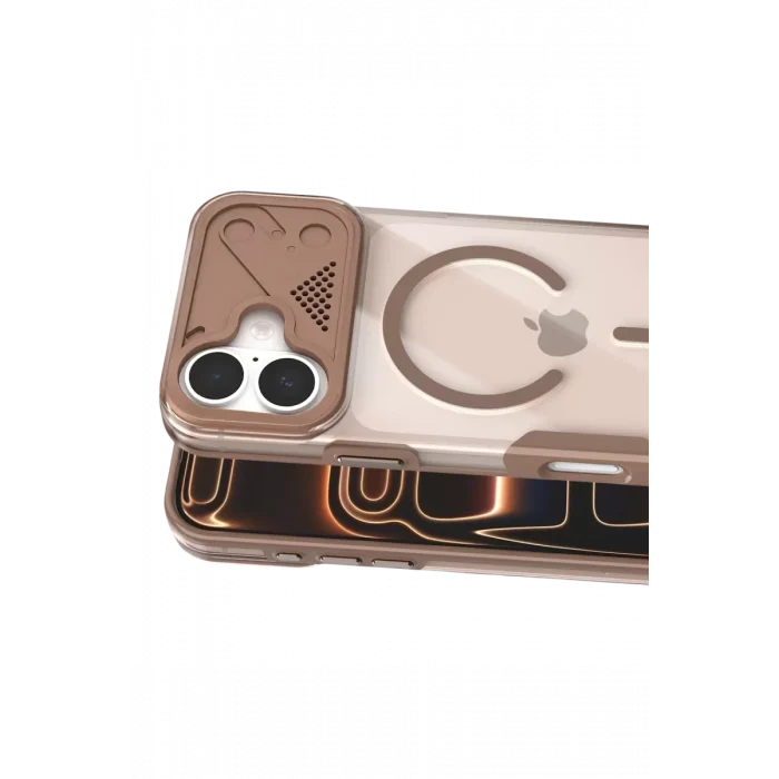 Mey İthalat®   iPhone 17 Zinko Magsafe Kapak - Çöl Titanyum
