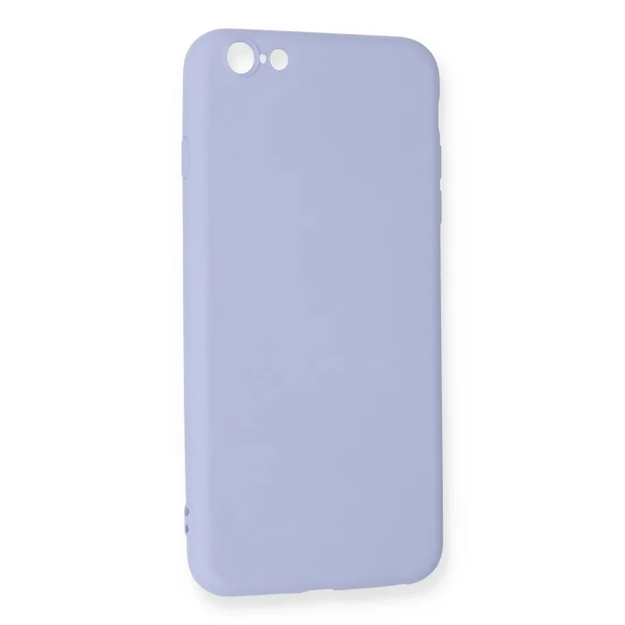 Mey İthalat®   iPhone 6 Plus Kılıf Nano içi Kadife Silikon - Lila