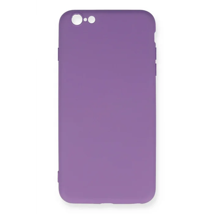 Mey İthalat®   iPhone 6 Plus Kılıf Nano içi Kadife Silikon - Mor