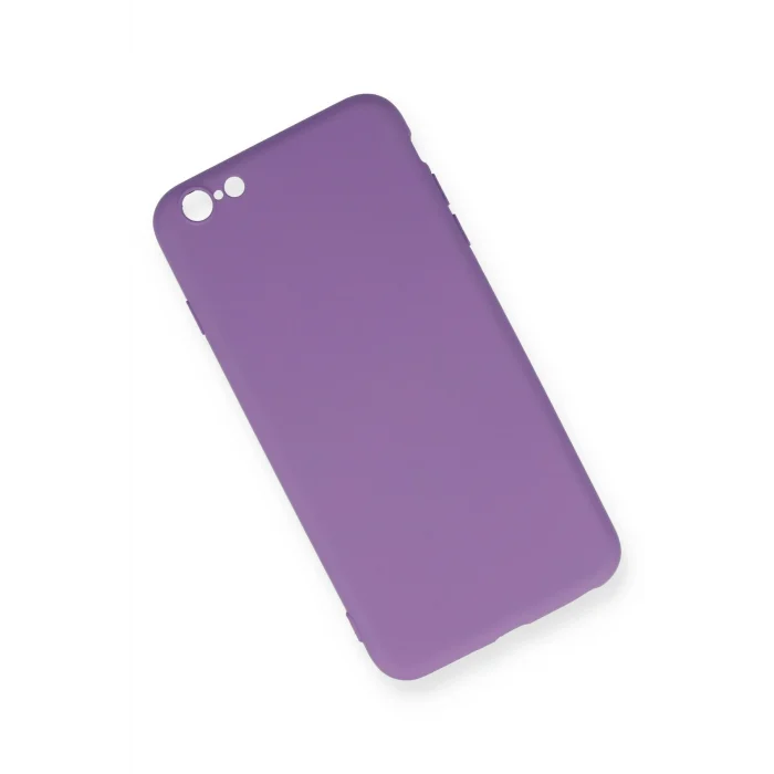 Mey İthalat®   iPhone 6 Plus Kılıf Nano içi Kadife Silikon - Mor