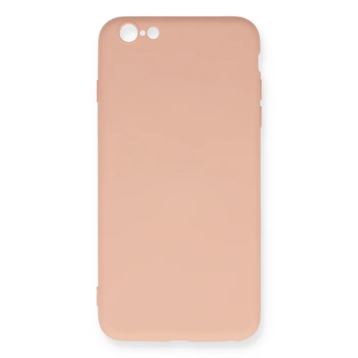 Mey İthalat®   iPhone 6 Plus Kılıf Nano içi Kadife Silikon - Pudra