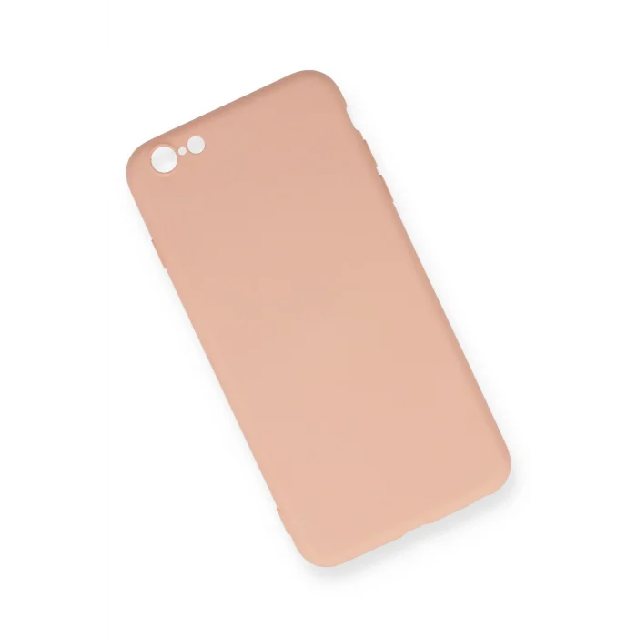 Mey İthalat®   iPhone 6 Plus Kılıf Nano içi Kadife Silikon - Pudra