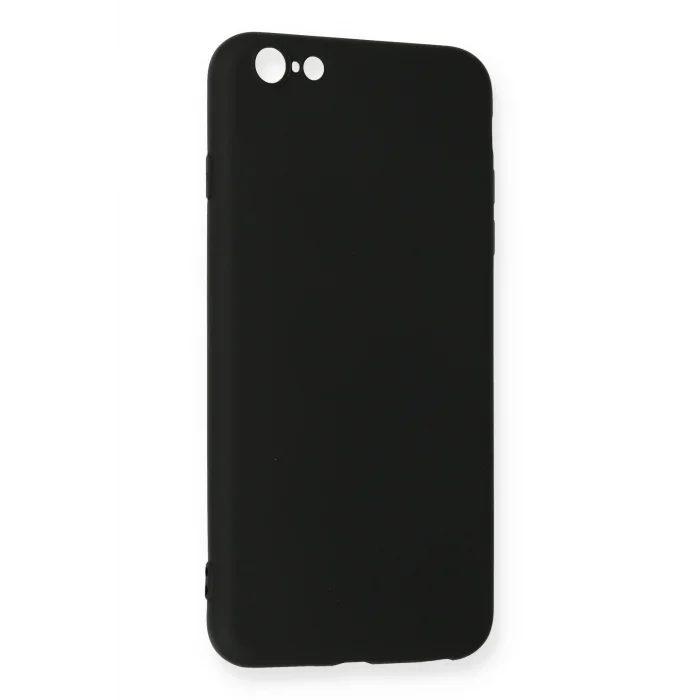 Mey İthalat®   iPhone 6 Plus Kılıf Nano içi Kadife Silikon - Siyah