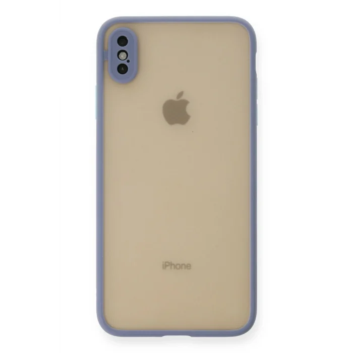 Mey İthalat®   iPhone XS Max Kılıf Montreal Silikon Kapak - Gri
