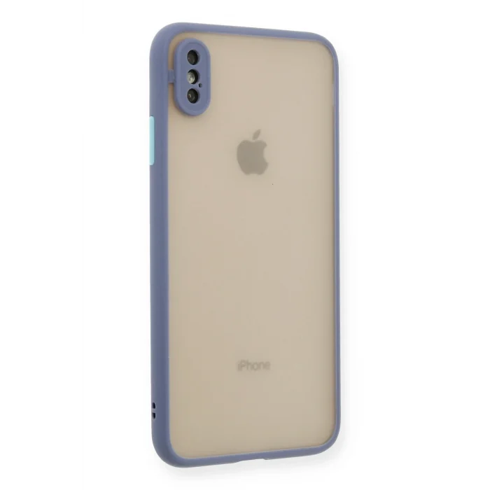 Mey İthalat®   iPhone XS Max Kılıf Montreal Silikon Kapak - Gri