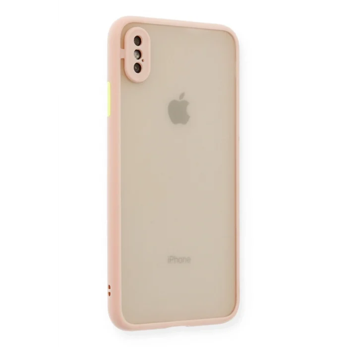 Mey İthalat®   iPhone XS Max Kılıf Montreal Silikon Kapak - Pembe