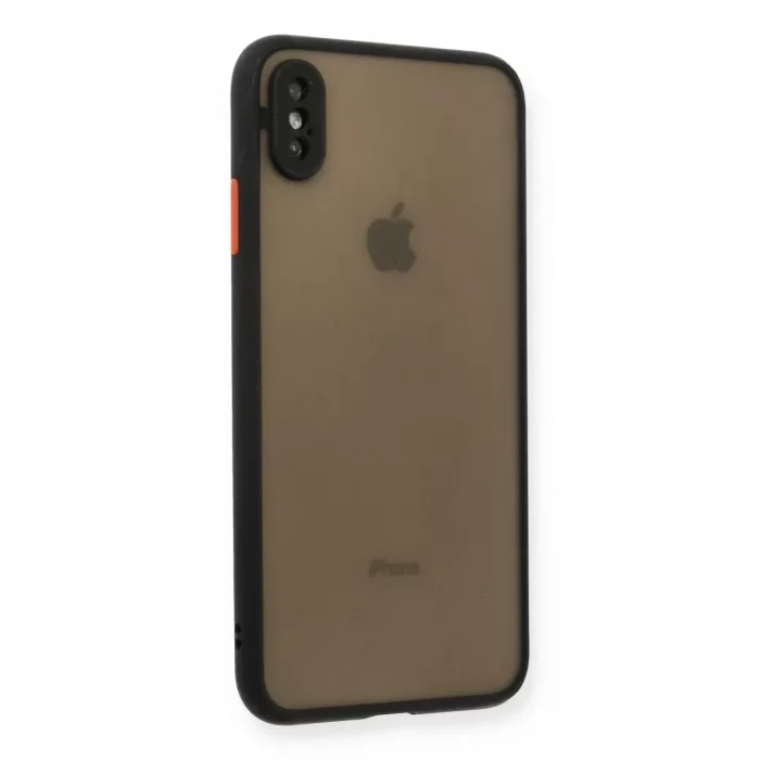 Mey İthalat®   iPhone XS Max Kılıf Montreal Silikon Kapak - Siyah