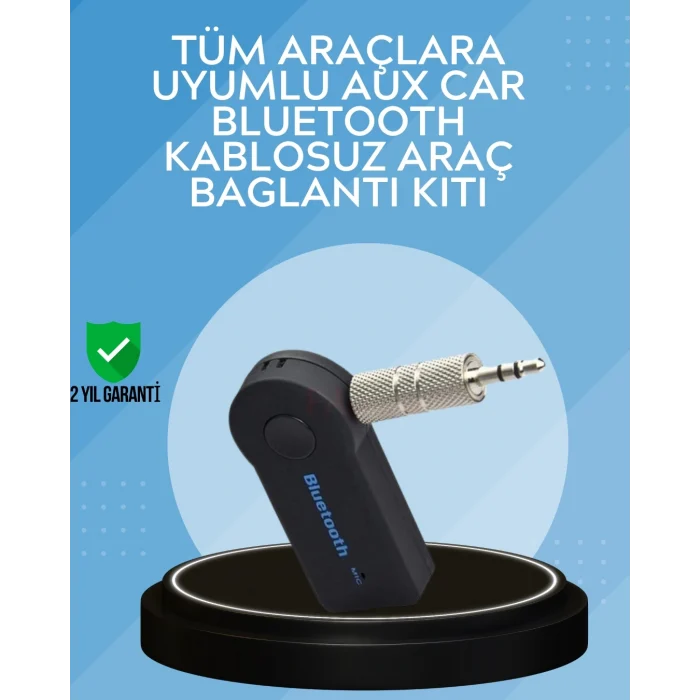 Mey İthalat® Kablosuz Bağlantı ile Müzik ve Görüşme Araç Kiti