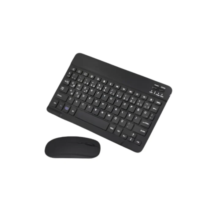 Mey İthalat® Kablosuz Bluetooth Klavye Mouse Seti Wireless Sessiz İnce Tasarım Çoklu Uyumlu
