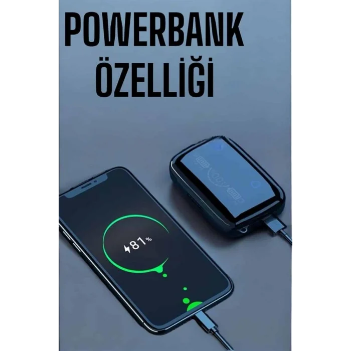 Mey İthalat® Kablosuz Bluetooth Kulaklık Dokunmatik Kontrol Uzun Pil Ömrü