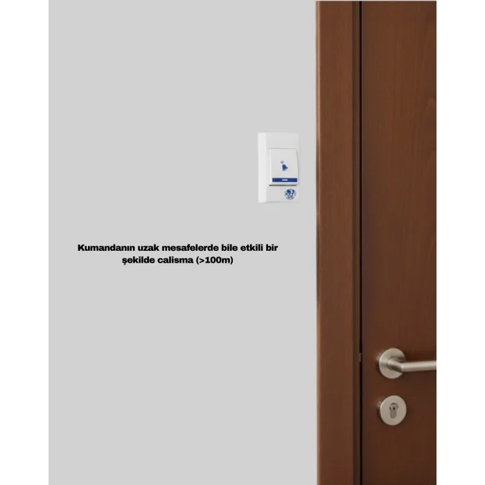 Mey İthalat® Kablosuz Kapı Zili Düzenli ve Konforlu Yaşam Alanları İçin Yeni Nesil