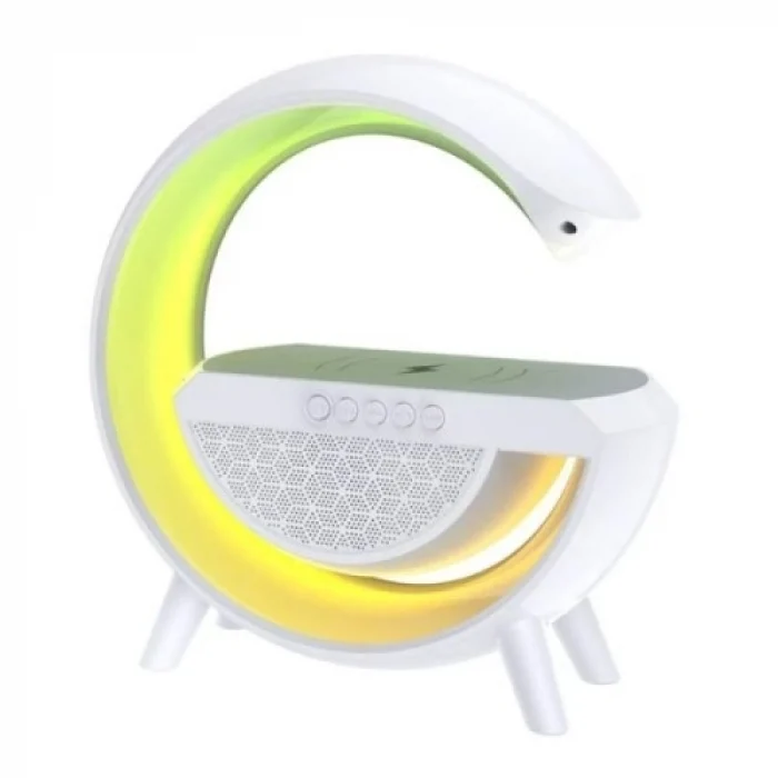 Mey İthalat® Kablosuz Şarj Standlı RGB Hoparlör