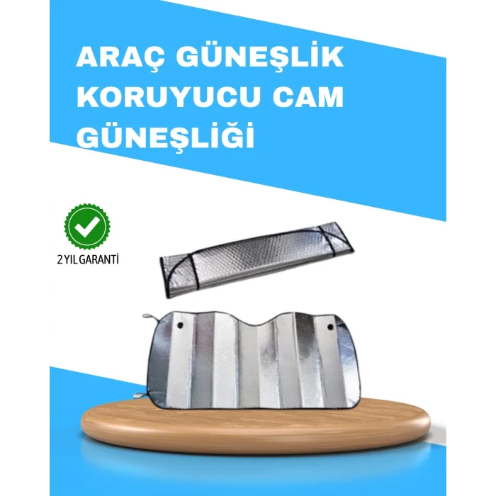 Mey İthalat® Katlanabilir Alüminyum Araç Güneşliği – UV Koruma ve Klima Tasarrufu Bir Arada