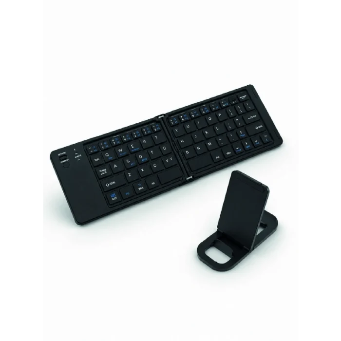 Mey İthalat® Katlanabilir Bluetooth Klavye 3 Cihaz Bağlantılı Kablosuz Taşınabilir Klavye