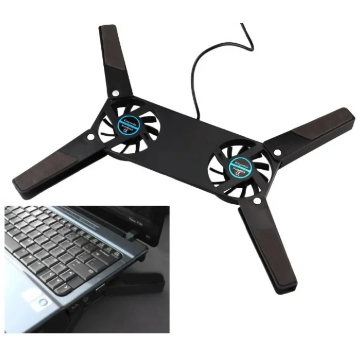 Mey İthalat® Katlanabilir Laptop Soğutucu 2 fanlı