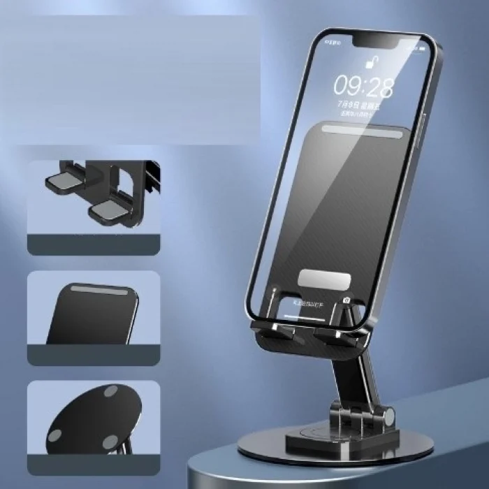 Mey İthalat® Katlanabilir Telefon Tutucu Stand Yuvarlak Tabanlı CM-074