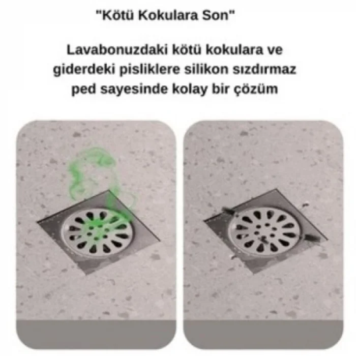 Mey İthalat® Koku Önleyici Silikon Gider Kapağı