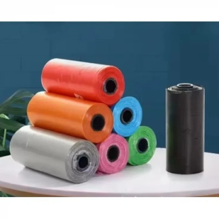 Mey İthalat® Köpek Dışkı Poşeti 4lü Düz Renk Set