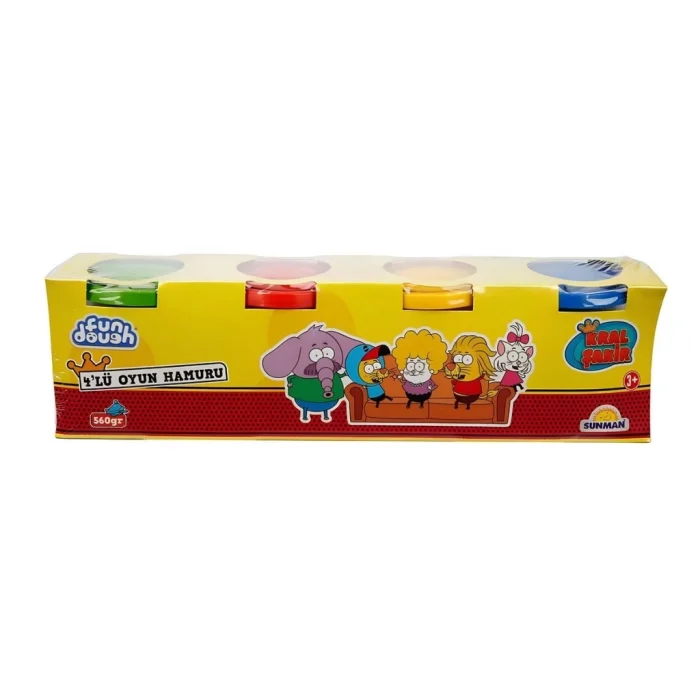 Mey İthalat® Kral Şakir 4lü Oyun Hamuru 560 gr