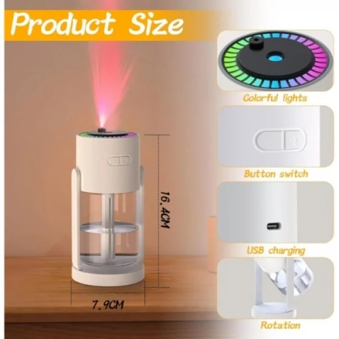 Mey İthalat® LED Işıklı Hava Nemlendirici Cihaz