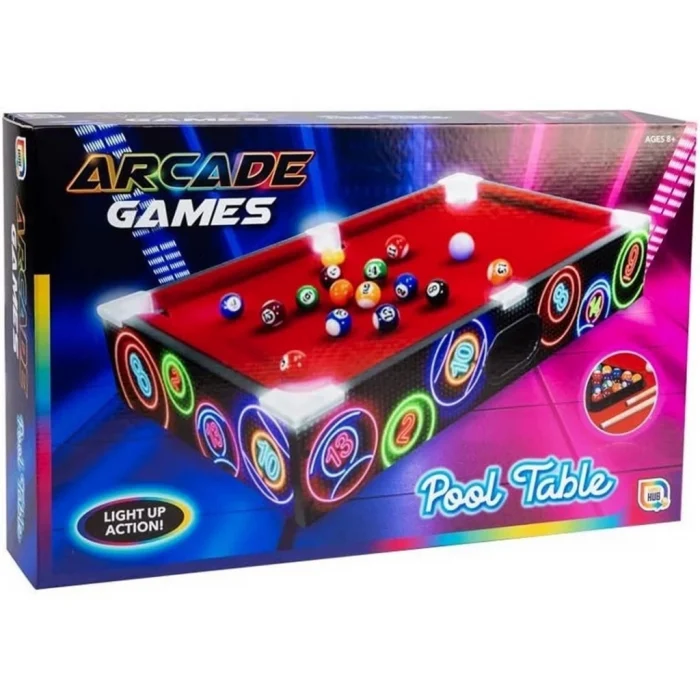 Mey İthalat® LEDli Masaüstü Bilardo 50x30 cm