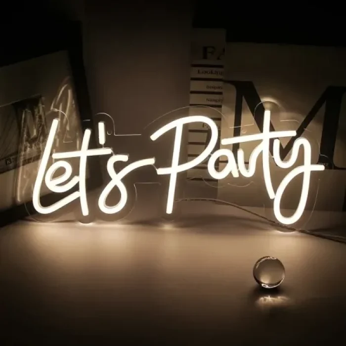 Mey İthalat® Lets Party Neon Led Tabela
