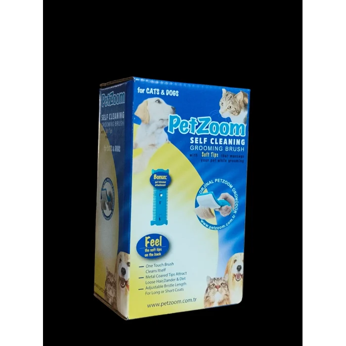 Mey İthalat® Lüks Basmalı Kedi Köpek Tarağı – Tüy Toplama ve Temizleme, Ergonomik, Kolay Kullanım