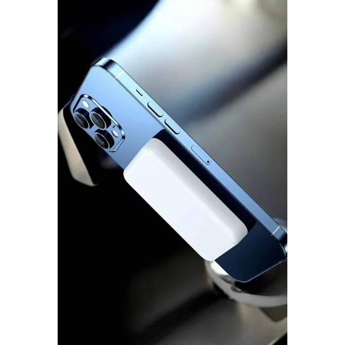 Mey İthalat® Magsafe Kablosuz Batarya Yüksek Performanslı Manyetik Tasarım Hızlı Şarj