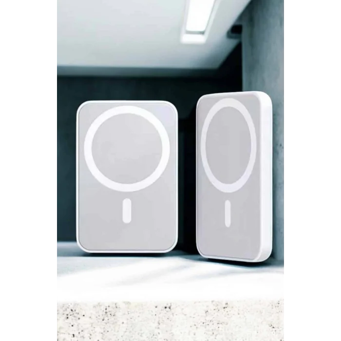 Mey İthalat® Magsafe Kablosuz Batarya Yüksek Performanslı Manyetik Tasarım Hızlı Şarj