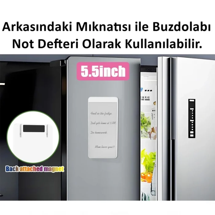 Mey İthalat® Manyetik Mini Sihirli Yazı Tahtası 5,5 - 14 cm