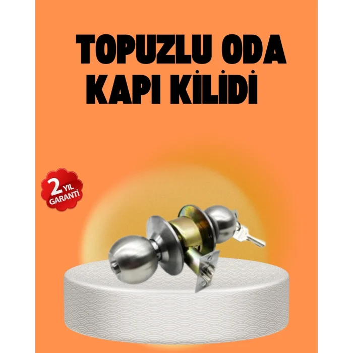 Mey İthalat® Mat Renk Topuzlu Kapı Kilidi – Giriş Tipi