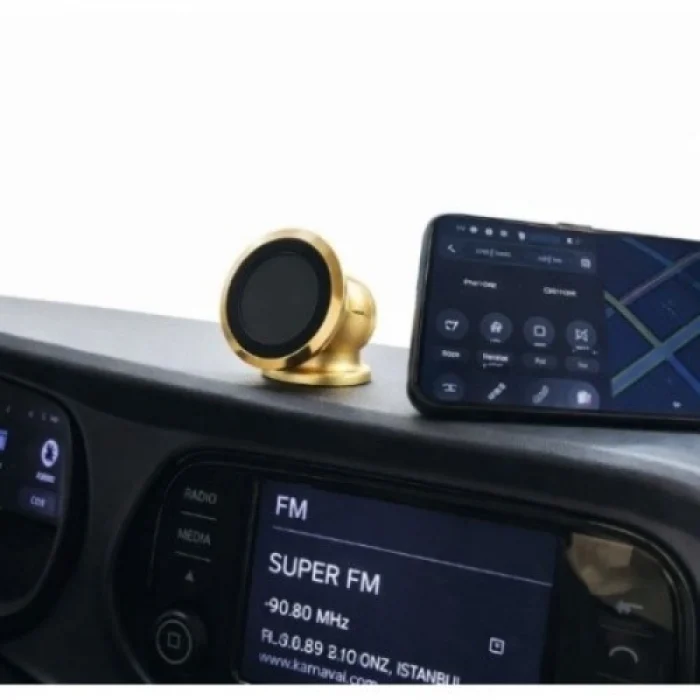 Mey İthalat® Metal Telefon Tutucu Torpidoya Yapışan Mıknatıslı