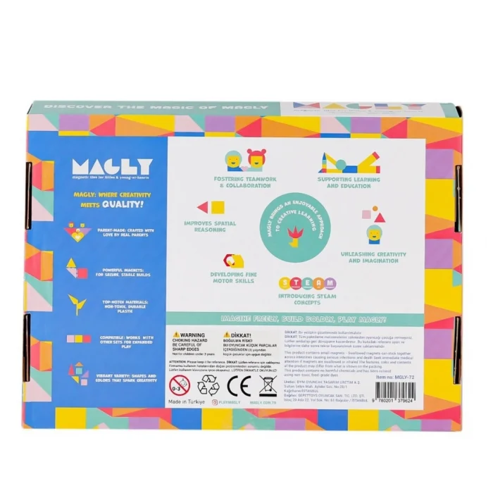 Mey İthalat®  MGL-72 72 PCS MANYETİK BLOK