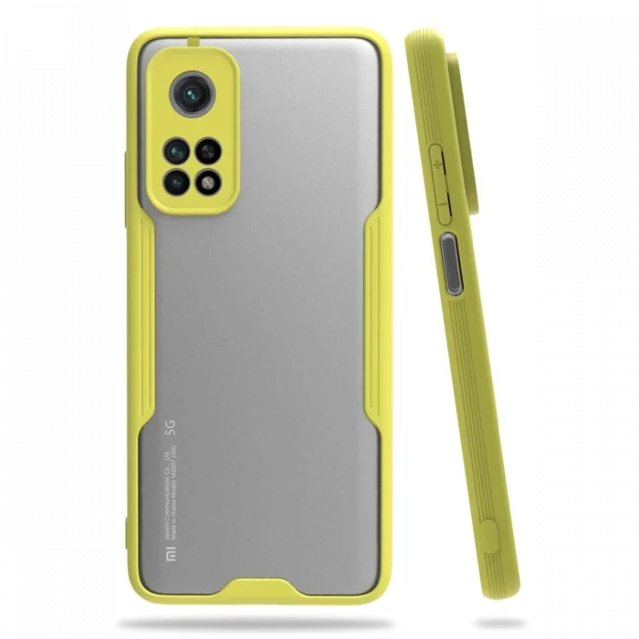 Mey İthalat®   Mi 10T Pro Kılıf Platin Silikon - Sarı