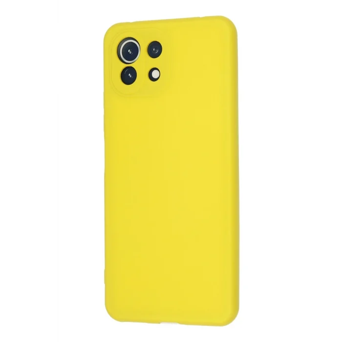 Mey İthalat®   Mİ 11 Lite Kılıf Nano içi Kadife Silikon - Sarı