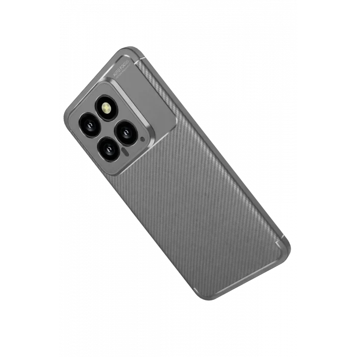 Mey İthalat®   Mi 14T Kılıf Auto Focus Karbon Kapak - Gri