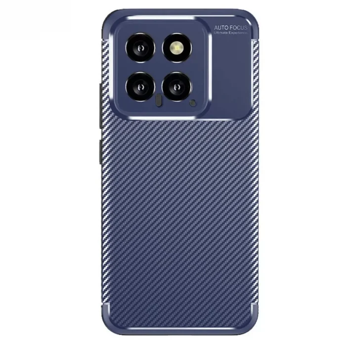 Mey İthalat®   Mi 14T Kılıf Auto Focus Karbon Kapak - Lacivert