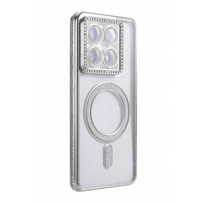 Mey İthalat®   Mi 14T Pro Joke Simli Magneticsafe Kılıf - Gümüş
